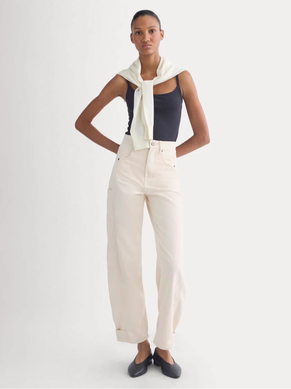 Everlane THE WAY-HIGH® UTILITY JEAN -ecru